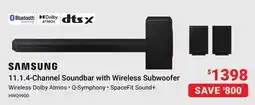 Visions Electronics SAMSUNG 11.1.4-Channel Soundbar with Wireless Subwoofer offer