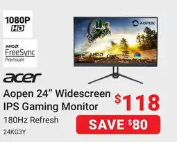 Visions Electronics Aopen 24 Widescreen IPS Gaming Monitor offer