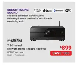 Visions Electronics YAMAHA 7.2-Channel Network Home Theatre Receiver offer