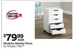 Michaels Modular Mobile Chest by Simply Tidy offer