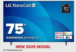 Visions Electronics LG NanoCell 75 NANO80AUA 4K Smart TV offer