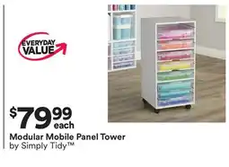 Michaels Modular Mobile Panel Tower by Simply Tidy offer