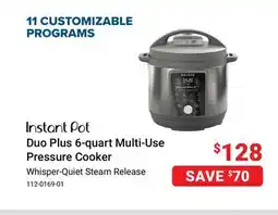 Visions Electronics Instant Pot Duo Plus 6-quart Multi-Use Pressure Cooker offer