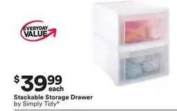 Michaels Stackable Storage Drawer by Simply Tidy offer