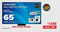 Visions Electronics SAMSUNG Neo QLED 4K MiniLED 65 QN80F 4K Smart TV offer