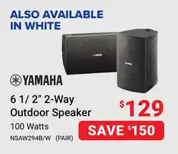 Visions Electronics YAMAHA 6 1/2 2-Way Outdoor Speaker offer