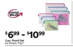 Michaels 3 pc. Pouch Set by Simply Tidy offer