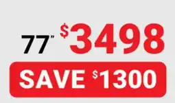 Visions Electronics SAMSUNG OLED 77 NATIVE 120Hz PANEL S90F 4K Smart TV offer