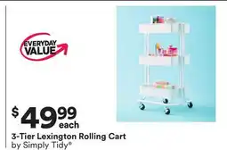 Michaels 3-Tier Lexington Rolling Cart by Simply Tidy offer