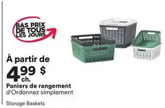 Michaels Paniers de rangement d'Ordonnez simplement offer