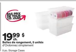Michaels Boîtes de rangement, 5 unités d'Ordonnez simplement offer