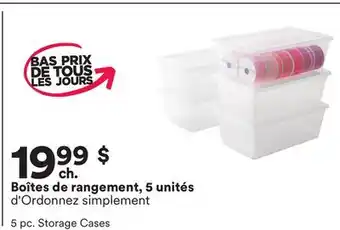 Michaels Boîtes de rangement, 5 unités d'Ordonnez simplement offer