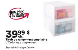 Michaels Tiroir de rangement empilable d'Ordonnez simplement offer
