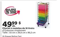 Michaels Chariot à roulettes de 10 tiroirs offer