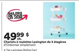 Michaels Chariots à roulettes Lexington de 3 étagères d'Ordonnez simplement offer
