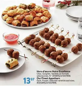 Walmart Hors-d'œuvre notre excellence offer