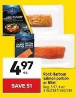 Giant Tiger Rock harbour salmon portion or fillet offer