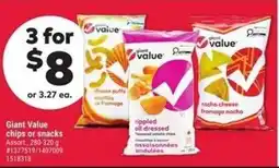 Giant Tiger Giant value chips or snacks offer