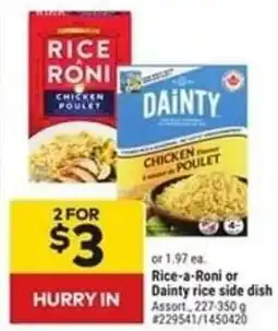 Giant Tiger Rice a Roni or Dainty rice side dish offer