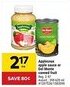 Giant Tiger Applesnax apple sauce or del monte canned fruit offer