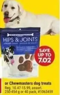 Giant Tiger Chewmasters dog treats offer