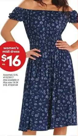 Giant Tiger Women's midi dress offer