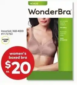 Giant Tiger Women's boxed bra offer