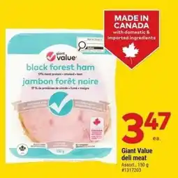 Giant Tiger Giant value deli meat offer