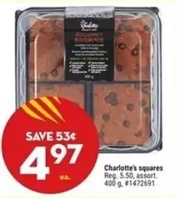 Giant Tiger Charlotte's squares offer