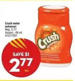 Giant Tiger Crush water enhancer offer