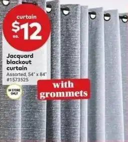 Giant Tiger Jacquard blackout curtain offer