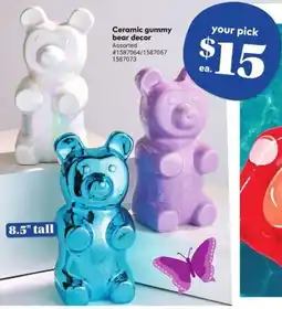 Giant Tiger Ceramic gummy bear decor offer
