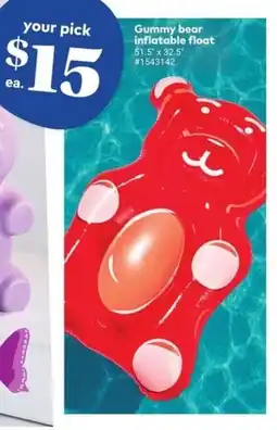 Giant Tiger Gummy bear inflatable float offer