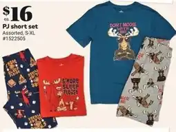 Giant Tiger PJ short set offer