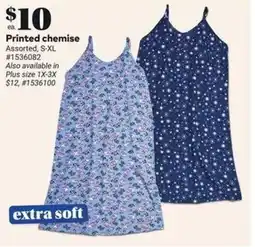 Giant Tiger Printed chemise assorted offer