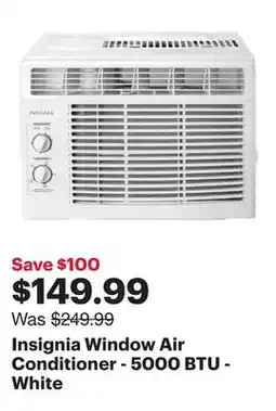 Best Buy Insignia Window Air Conditioner - 5000 BTU - White offer