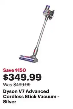 Best Buy Dyson V7 Advanced Cordless Stick Vacuum - Silver offer