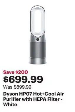 Best Buy Dyson HP07 Hot+Cool Air Purifier with HEPA Filter - White offer