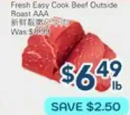 Oceans Fresh Food Market Fresh Easy Cook Beef Outside Roast offer