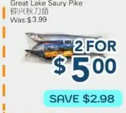 Oceans Fresh Food Market Great Lake Saury Pike offer