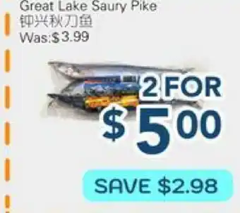 Oceans Fresh Food Market Great Lake Saury Pike offer
