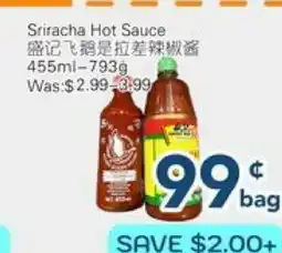 Oceans Fresh Food Market Sriracha hot sauce offer