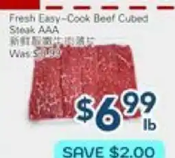 Oceans Fresh Food Market Fresh Easy-Cook Beef Cubed Steak AAA offer