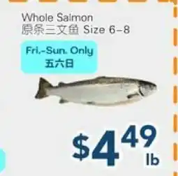 Oceans Fresh Food Market Whole Salmon offer