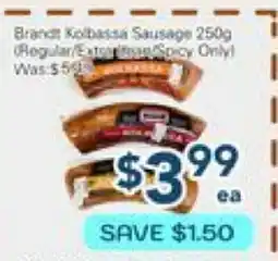 Oceans Fresh Food Market Brandt Kolbassa Sausage offer