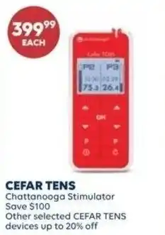 Shoppers Drug Mart Cefar tens chattanooga stimulator offer