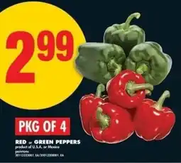 No Frills Red or green peppers offer