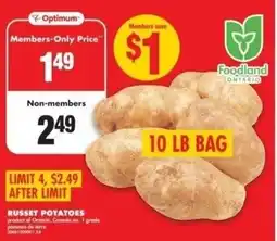 No Frills Russet potatoes offer