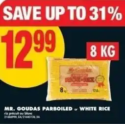 No Frills Mr. goudas parboiled or white rice offer