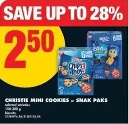 No Frills Christie mini cookies or snak paks offer